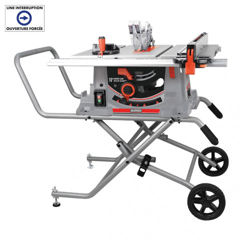 KC-5100NS SCIE DE CHANTIER 10" AVEC SUPPORT PLIANT